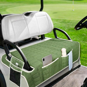 Niuartu golf cart seat cover with universal fit protects benches from daily wear.