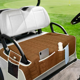Niuartu golf cart seat cover front view, protective bench cover for daily use