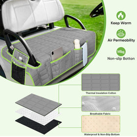 Niuartu non-slip backing secures the seat cover during rides