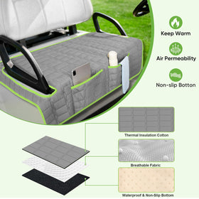Niuartu seat cover with storage pockets keeps essentials within reach