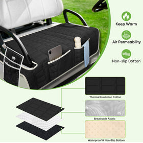 Niuartu seat cover with storage pockets keeps essentials within easy reach.