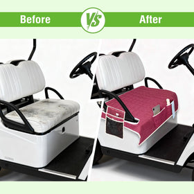 Waterproof Oxford fabric shields seats from rain, dust and pet hair