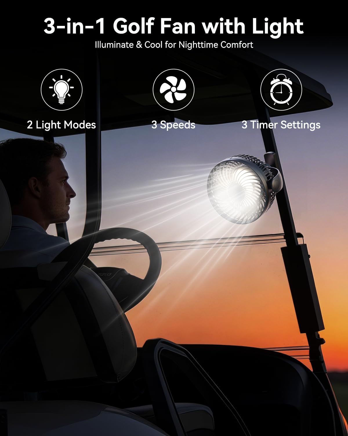 NiuWasmile 360-degree rotatable head directing airflow precisely
