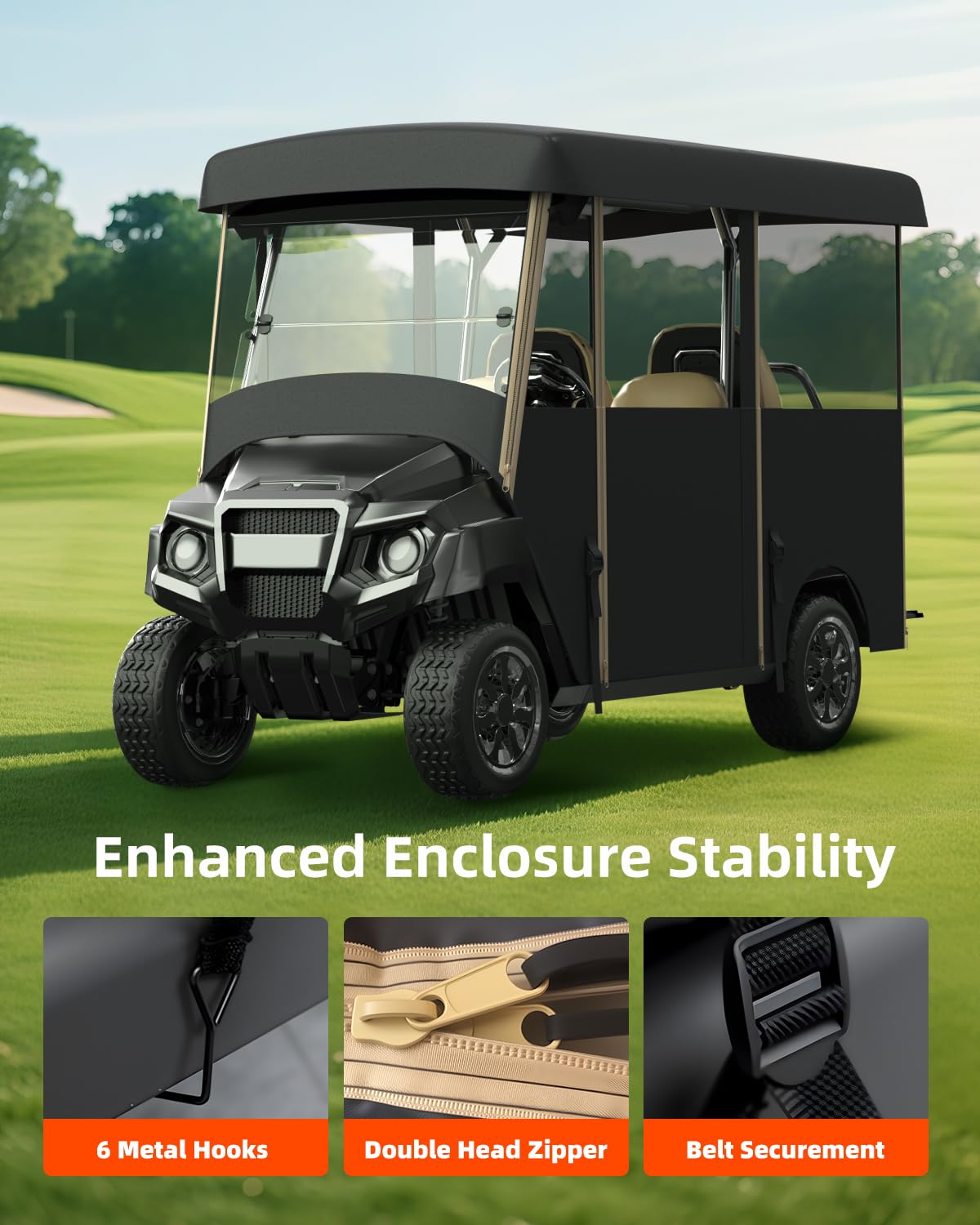 NiuWasmile fits Club Car EZGO Yamaha roofs for versatile coverage.