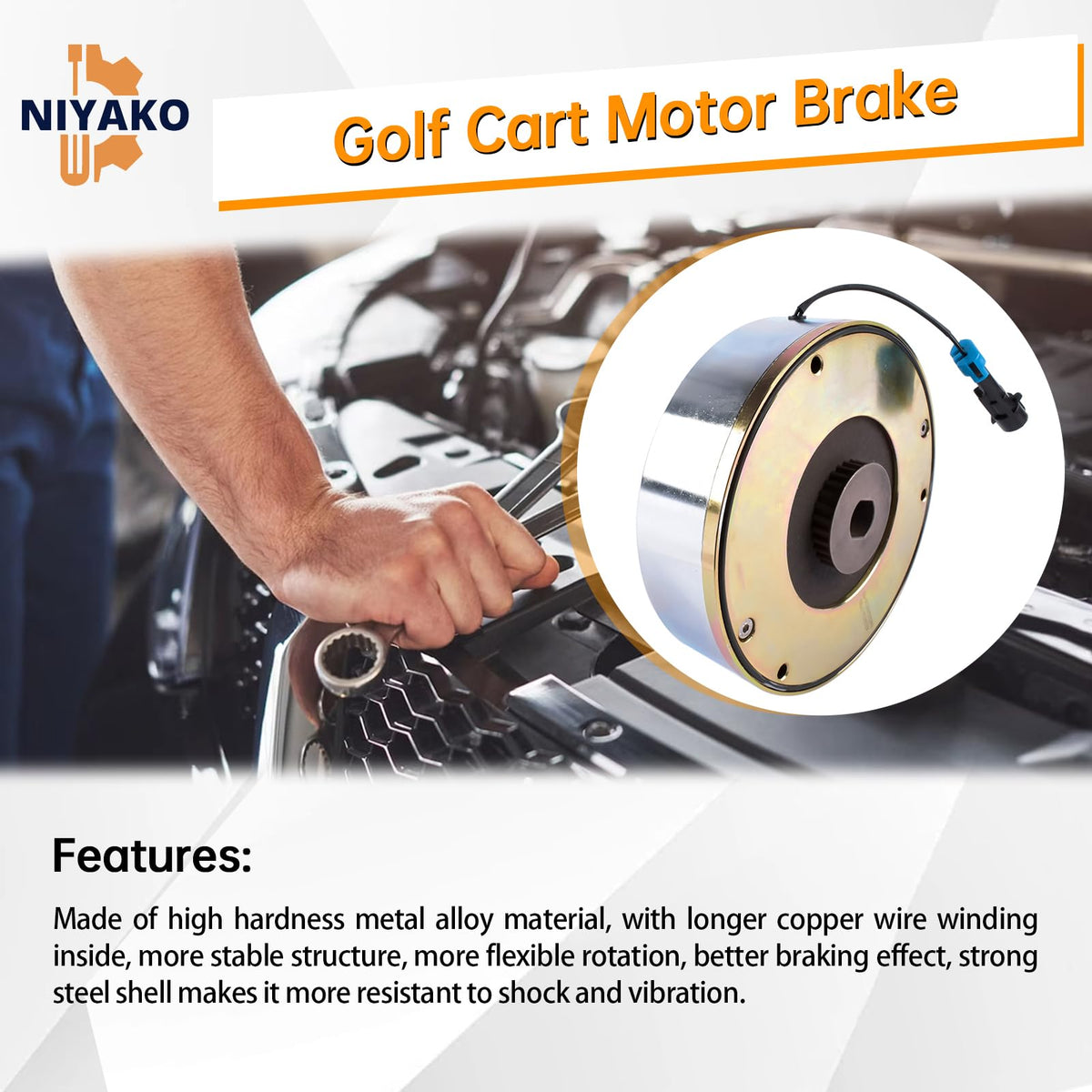 Niyako EZGO RXV replacement part packaging indicating authenticity and compatibility