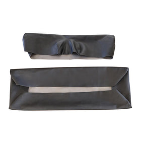 NLQR wipe-clean PVC leather for quick spills and mud.