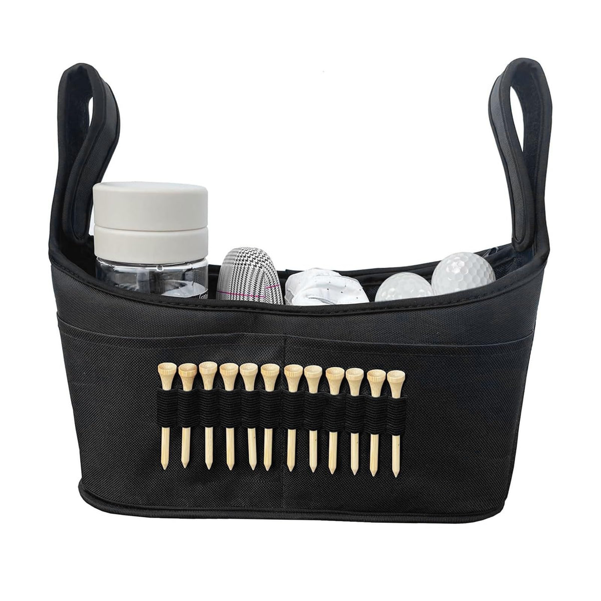NOENNULL Golf Push Cart Accessory Bag side pocket for water bottle or gloves