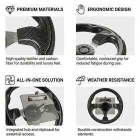NOKINS 12.5-inch wheel comes with wrench and screws for quick install.