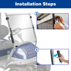NOKINS 180° full-screen windshield offers ultra-clear field of view.