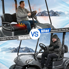 NOKINS 3-speed heating controls for customizable warmth on the course