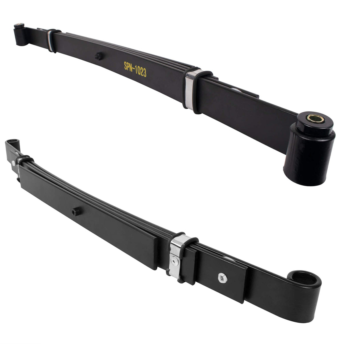 NOKINS 4-leaf steel springs deliver stability on rough terrain.