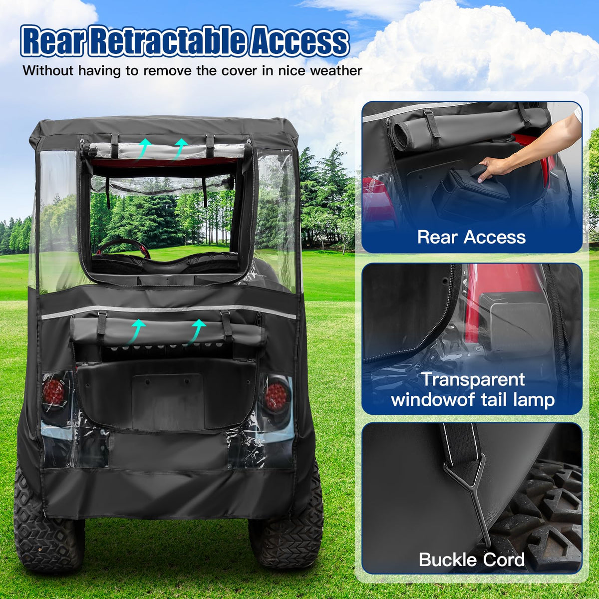 NOKINS 600D enclosure roll up windows on all sides for easy access and airflow