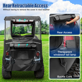 NOKINS 600D enclosure roll up windows on all sides for easy access and airflow