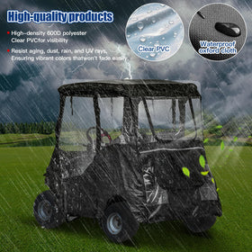 NOKINS 600D EZGO TXT/RXV fit shown with secure installation.