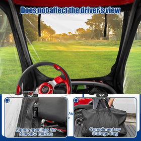 NOKINS 600D enclosure side windows rolled up for open-air driving when possible.