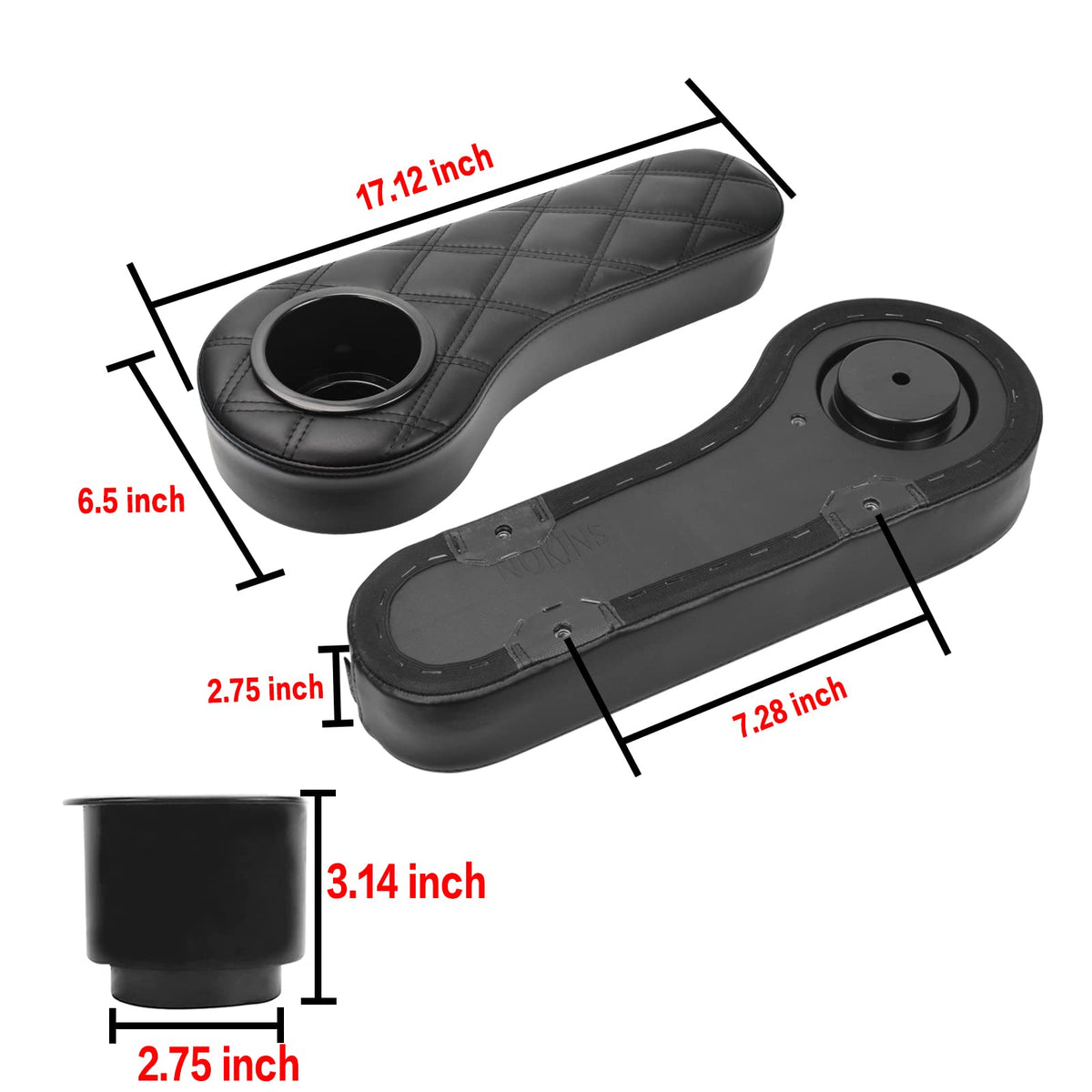 NOKINS aluminum mounting bracket enables quick, tool-free installation.