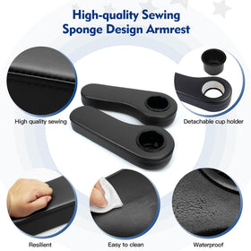 NOKINS armrest base with high-density sponge enhances comfort and resilience.