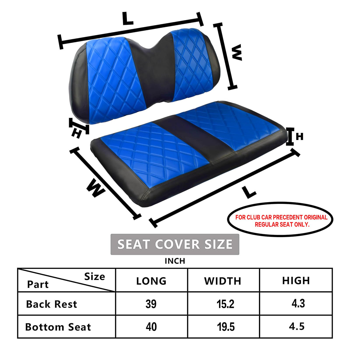 NOKINS blue and black colorway enhances cart aesthetics.