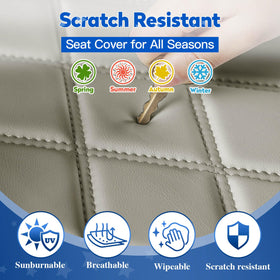 NOKINS breathable foam layer adds comfort and helps keep the seat cooler.
