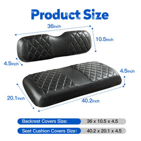 Breathable foam padding in NOKINS seat covers for comfortable rides