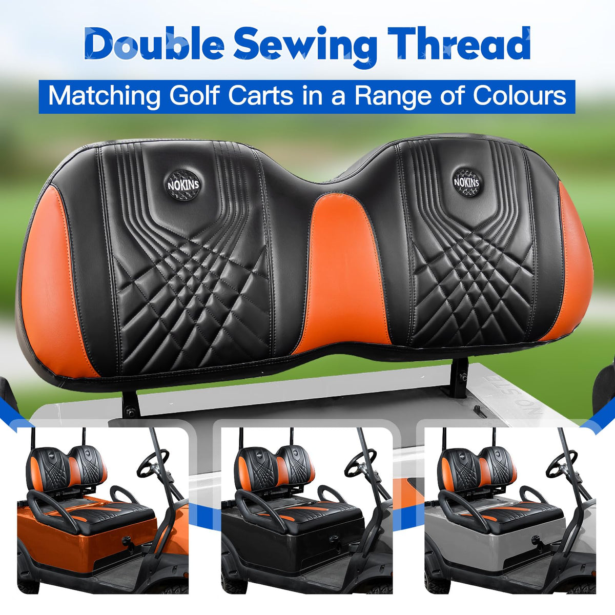 NOKINS vinyl seat material features for Club Car Precedent