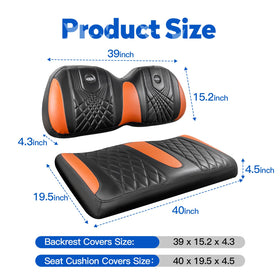 NOKINS Club Car Precedent front seat installation guide