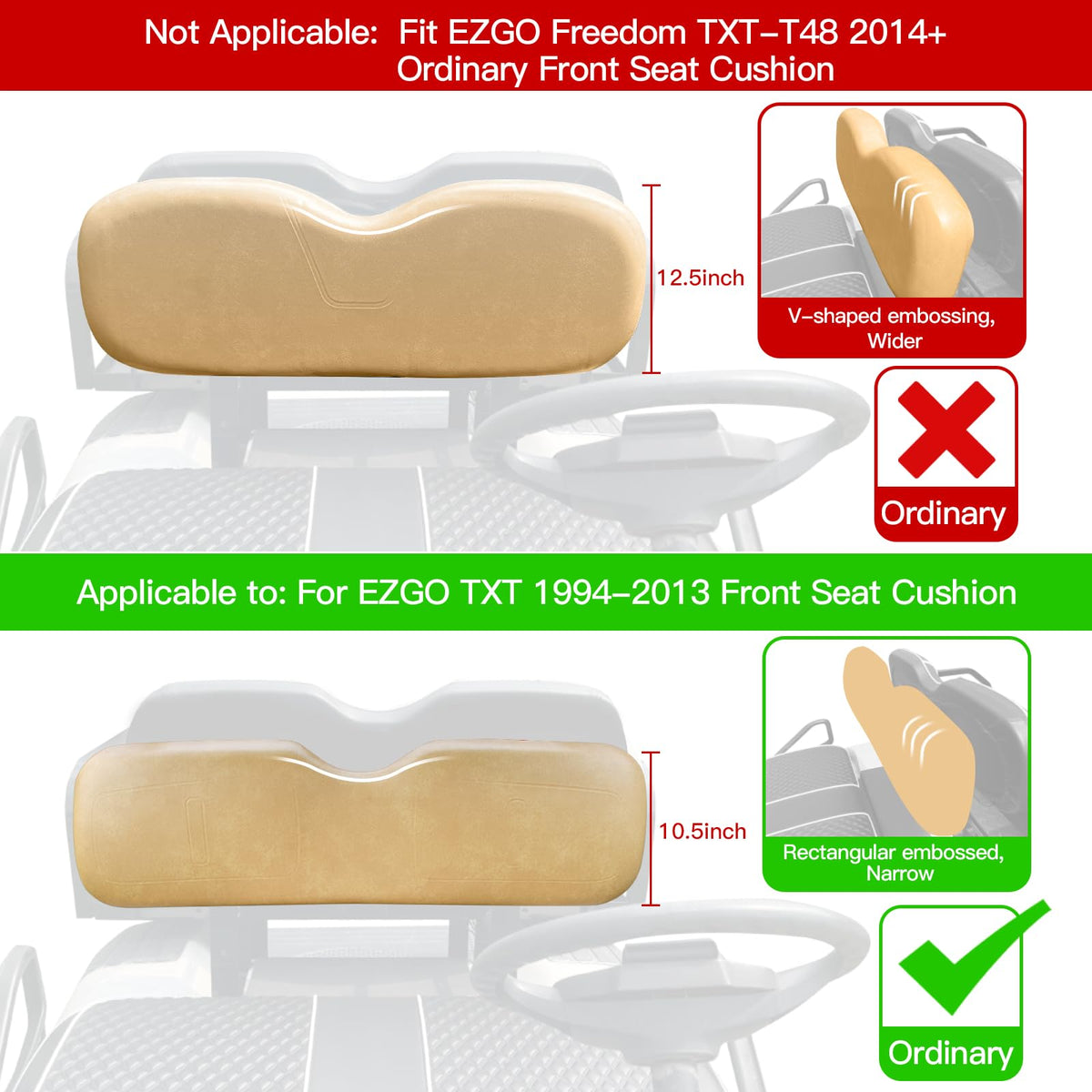 NOKINS complete seat kit on EZGO cart refreshes the ride.