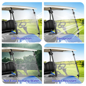 NOKINS crack-resistant windshield supports long-term performance and clear viewing.