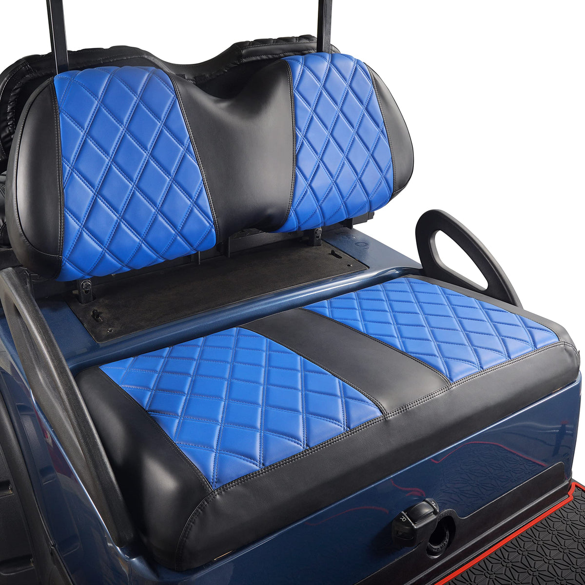 NOKINS diamond backrest cover closeup highlighting premium texture and protection.