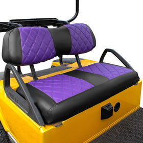 NOKINS diamond front seat cover for Club Car DS protects upholstery with stylish luxury.