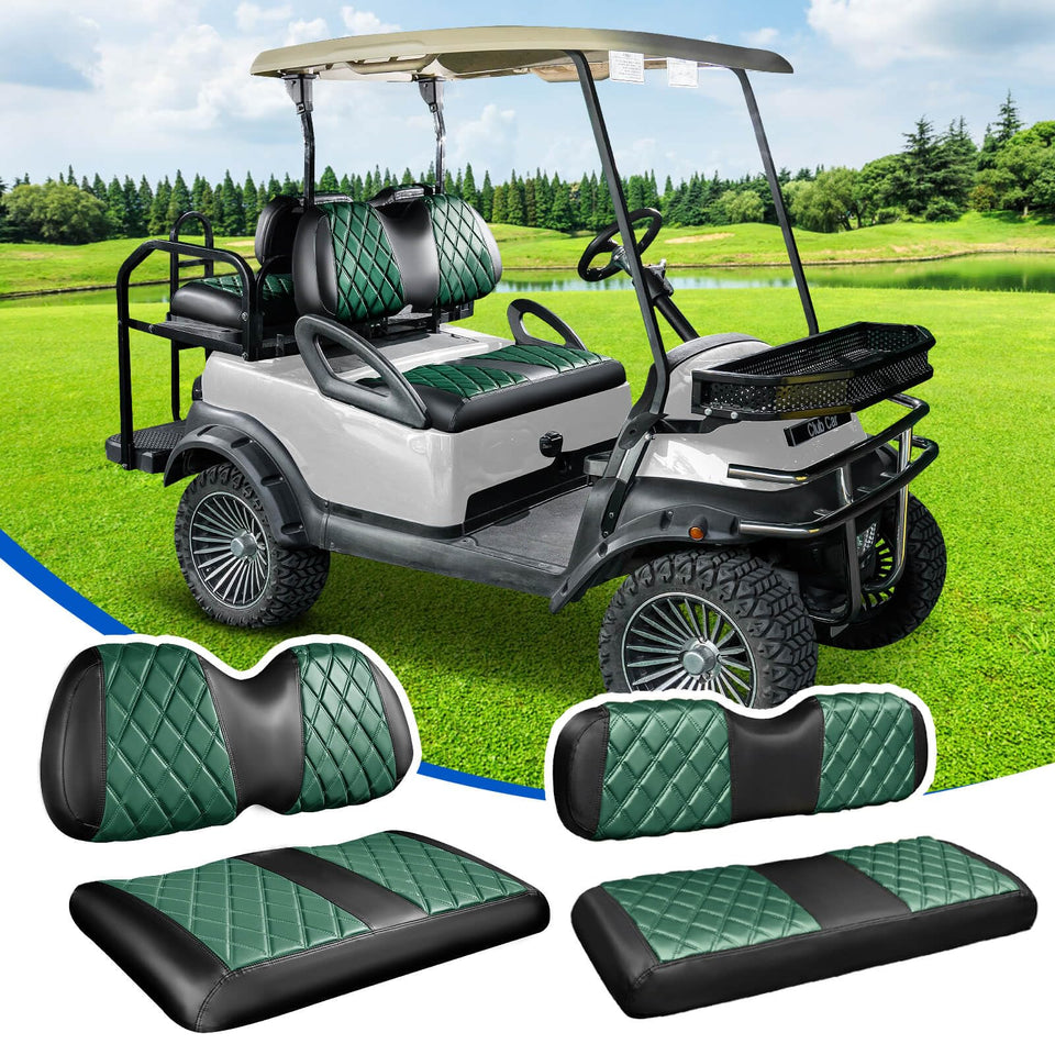 NOKINS Diamond front seat cover kit, premium styling and easy cleaning.