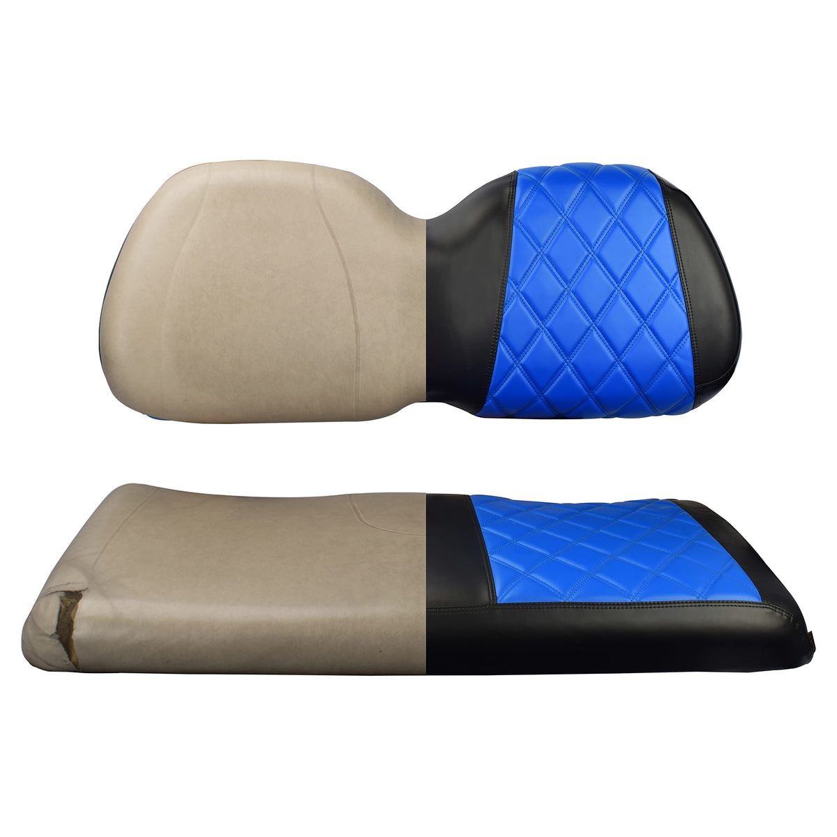 NOKINS diamond pattern texture showcases luxury look on your golf cart.