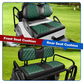 NOKINS Diamond rear backrest cover fits B shape aftermarket cushions.