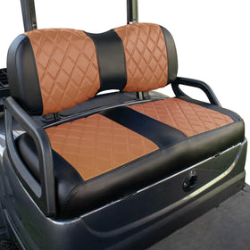 NOKINS diamond seat cover front cushion in brown for Yamaha Drive enhances comfort and style.