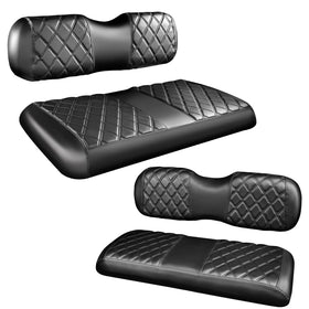 NOKINS diamond stitch front seat cover for Club Car, EZGO, Yamaha carts improves comfort
