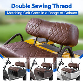 NOKINS DS Diamond brown-8438 seat cover set offers durable vinyl and style.