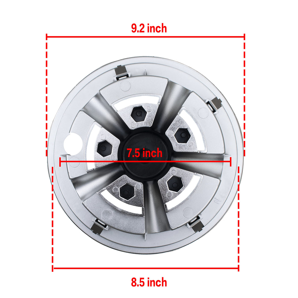 NOKINS durable chrome hub caps offer long-lasting shine
