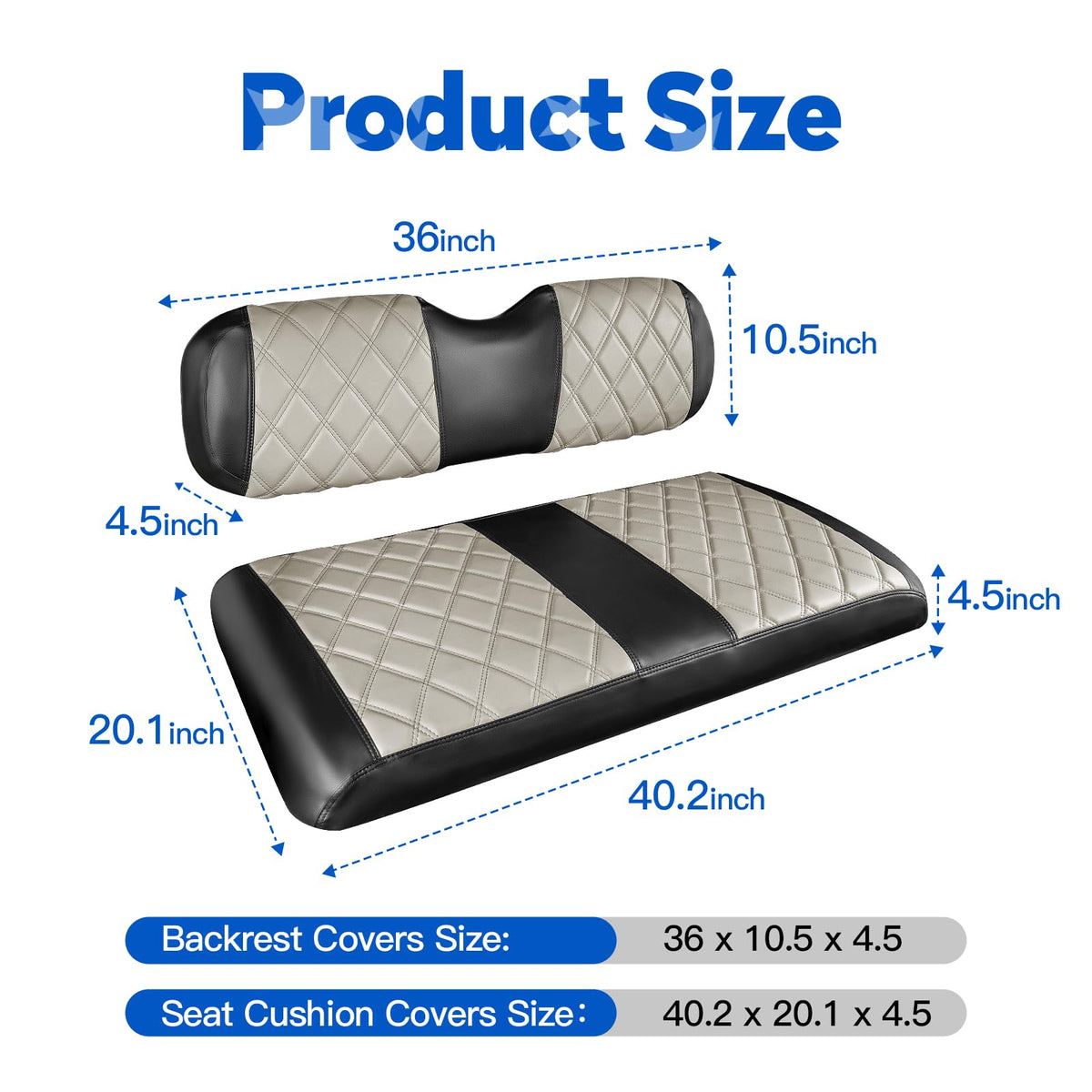 NOKINS easy-install no-nails design for quick fitting on EZGO carts.