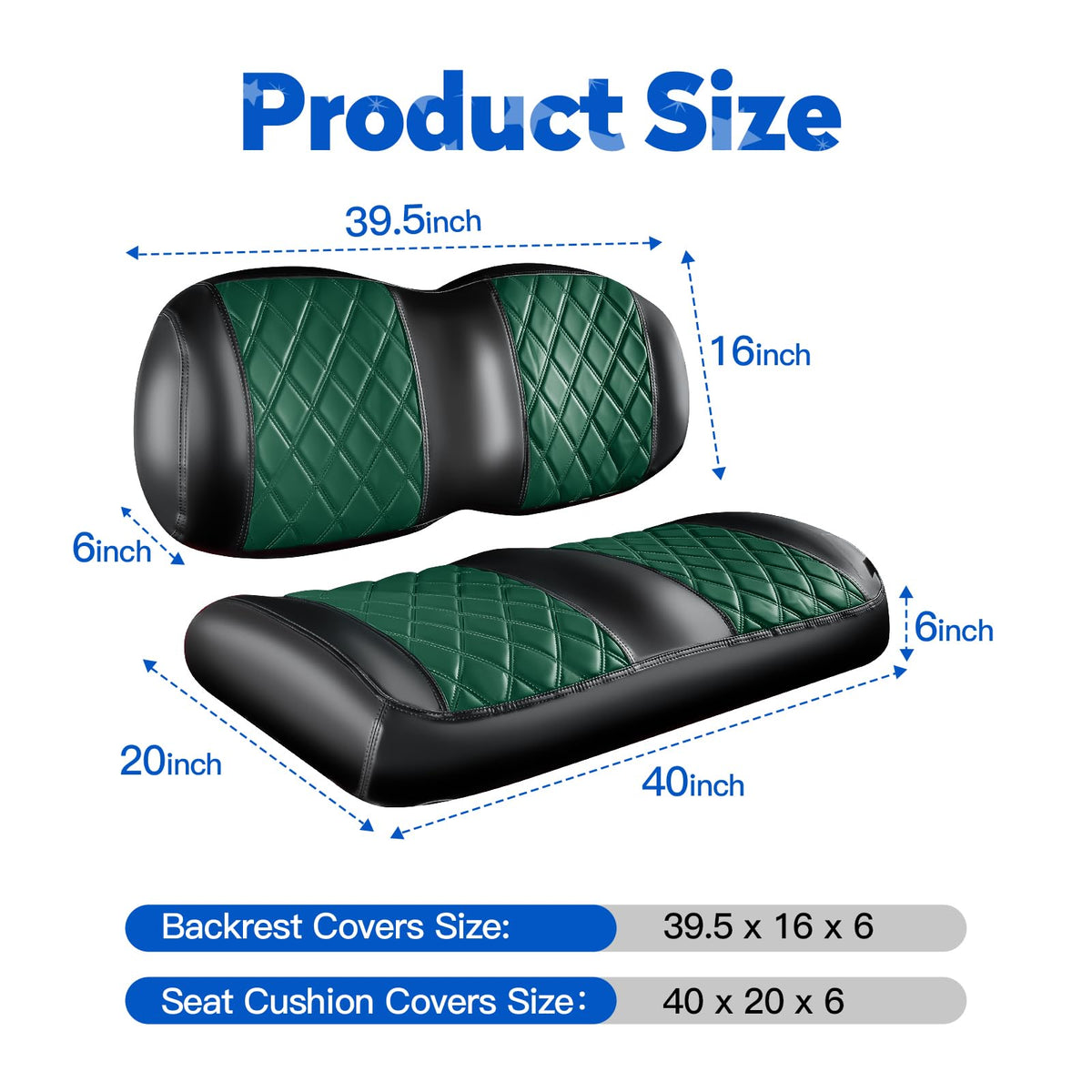 NOKINS easy-install straps provide quick fit on club car seats.