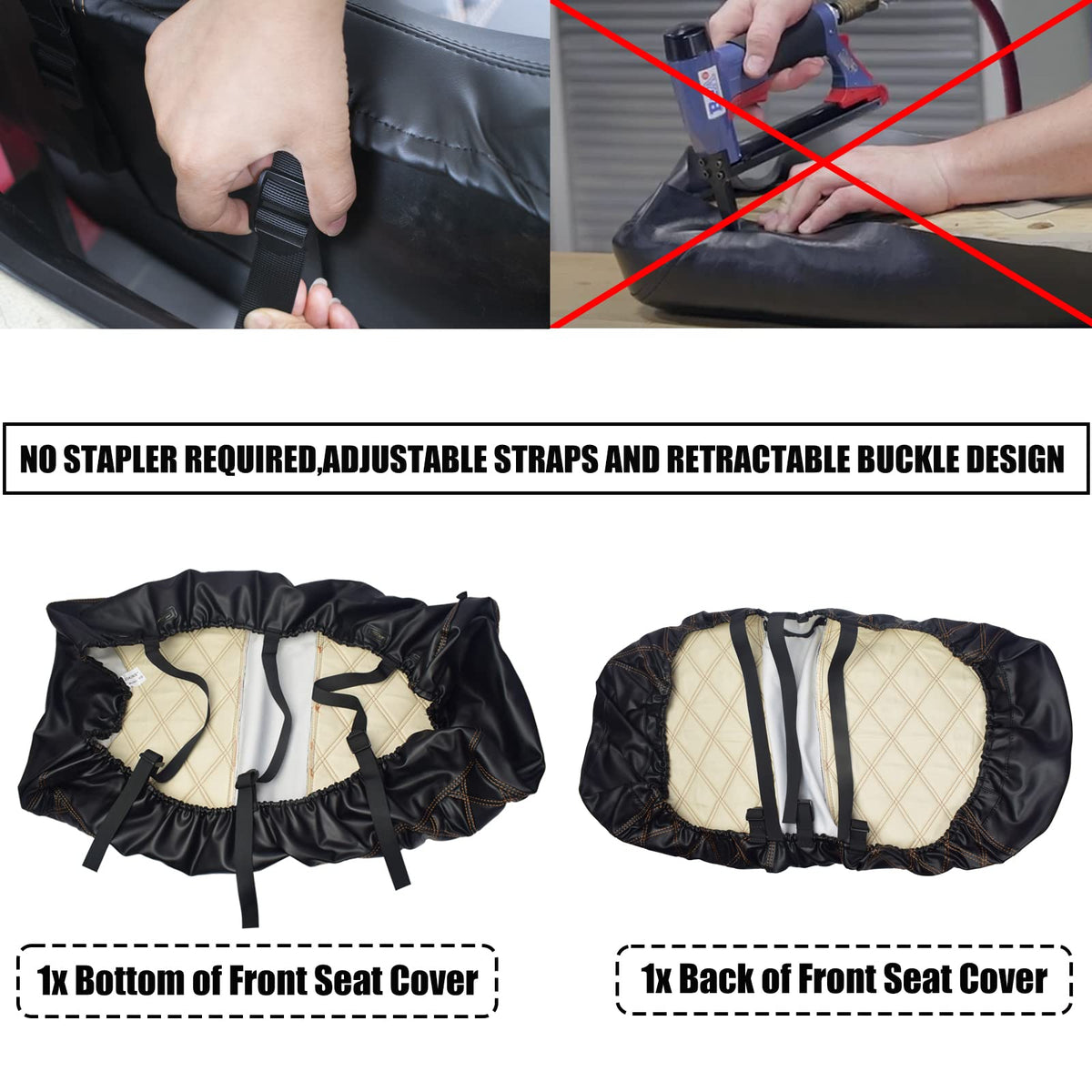 NOKINS tool-free installation with adjustable straps for secure fit