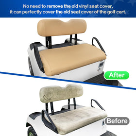NOKINS EZGO RXV-compatible front-seat cover maintains OEM look.