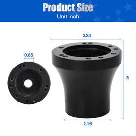 6-hole wheel compatibility shown by NOKINS EZGO adapter for broader wheel choice.