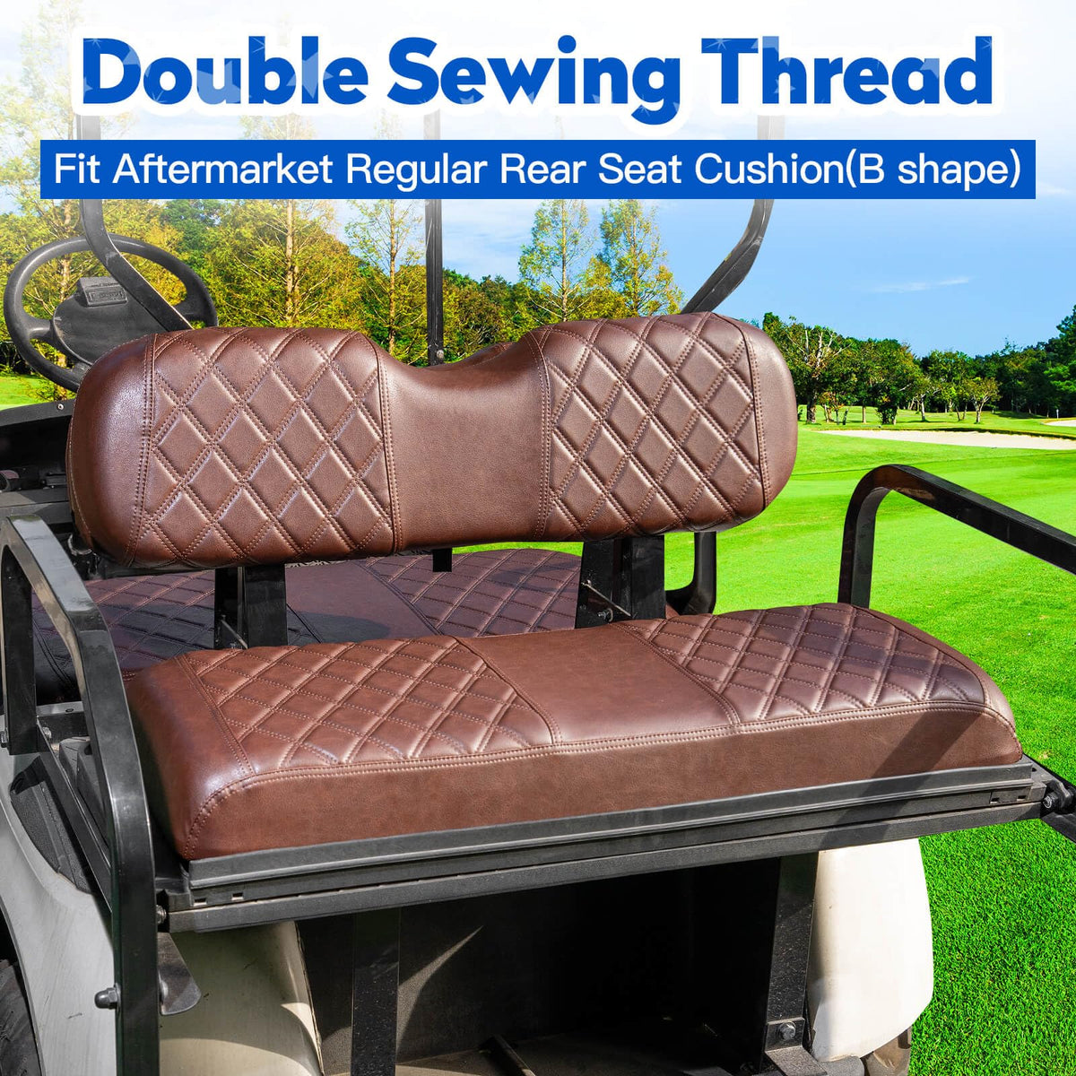 NOKINS EZGO TXT rear seat cover; protects cushions from wear and spills.