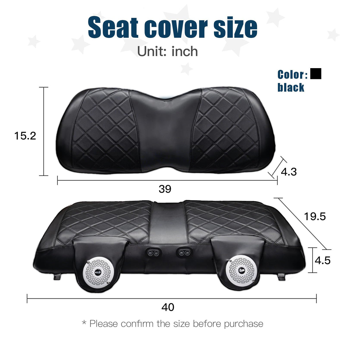 Specifically designed for Club Car Precedent OEM standard cushions.