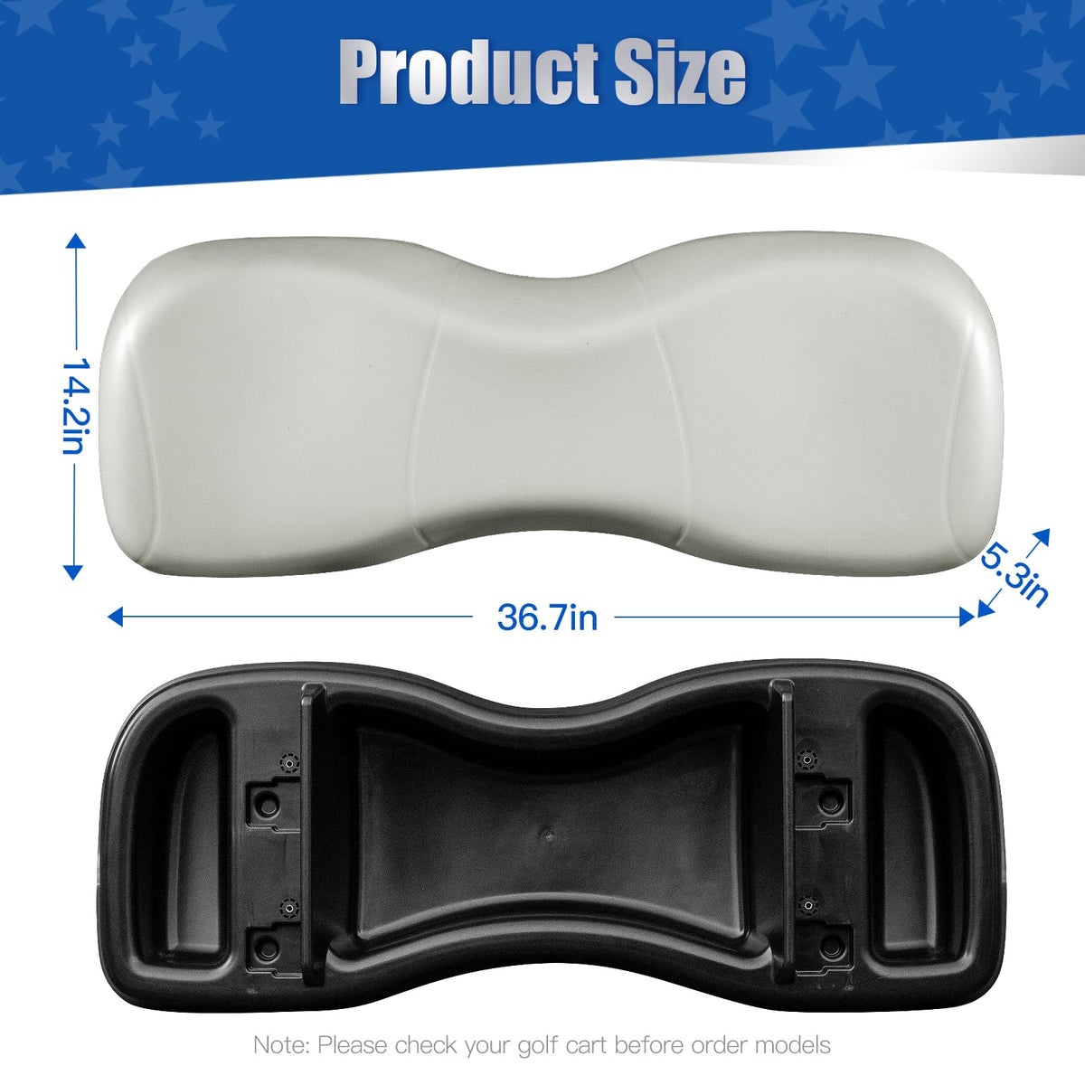 NOKINS package includes backrest cushion and hardware for quick replacement.