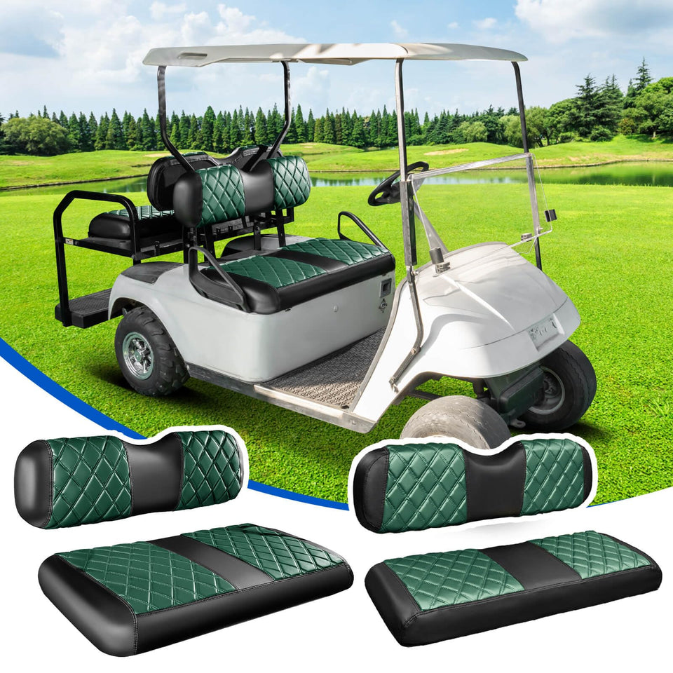 NOKINS diamond front seat cover for EZGO enhances comfort and style