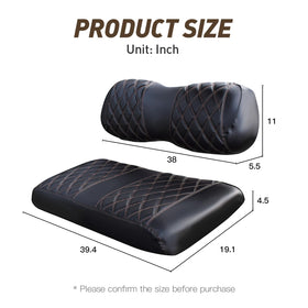NOKINS front-seat cover installs without nails for Club Car DS.