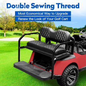 NOKINS front seat cover for Onward cart delivers soft vinyl comfort on sunny days