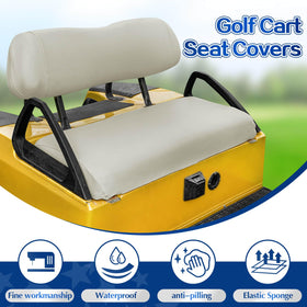 NOKINS oyster grey front seat bottom cover demonstrating universal fit and protection.