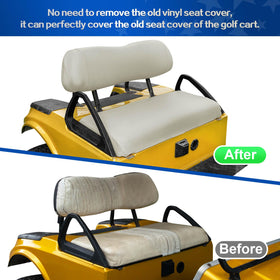 NOKINS replacement seat cover for Club Car DS, neat, professional appearance.